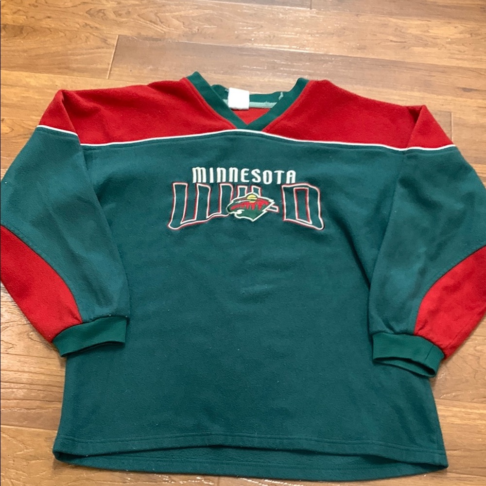 Vintage Minnesota Wild Hockey NHL Fleece Shirt